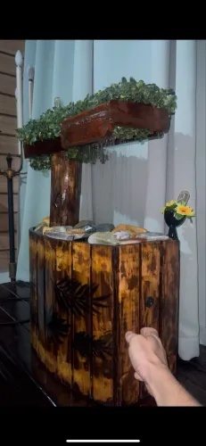 Fonte de água artesanal 