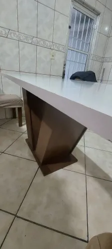 Conjunto Sala De Jantar Mesa 160x80cm Tampo Mdf