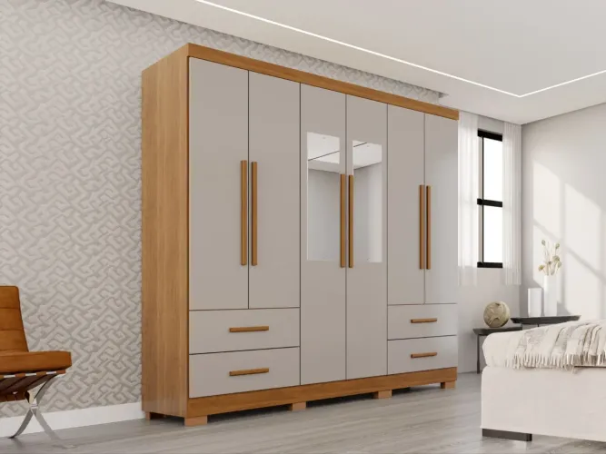 Guarda roupa de casal Texas 6 portas novo a pronta entrega*