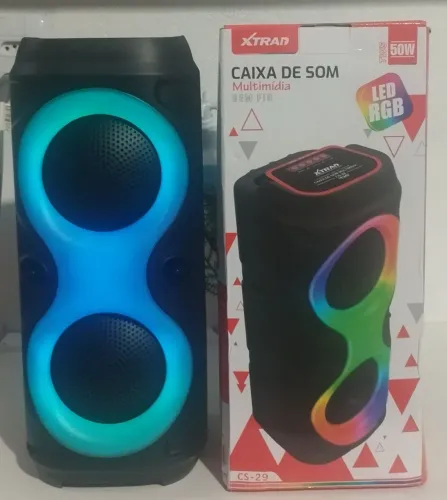 Caixa de som xtrad 50w (nova ma caixa)
