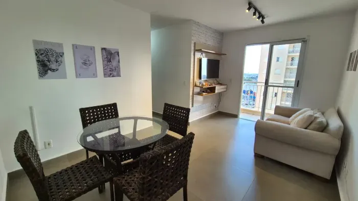 Localização estratégica; Apartamento MOBILIADO completo - CONDOMÍNIO VISIONE - Swift Camp