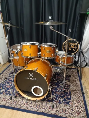 Bateria Michael evolve maple laqueada gold