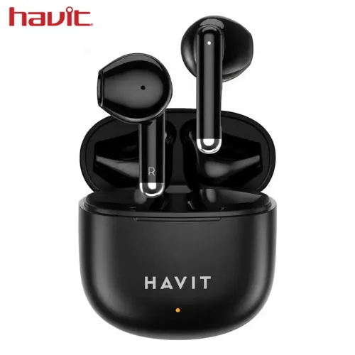 Fone de Ouvido Bluetooth TWS Ergonômico, Preto - Havit