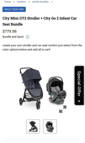 Carrinho de bebê usado 1500