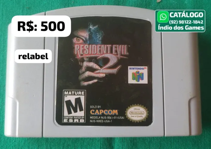 Resident Evil 2 RELABEL = R$: 500