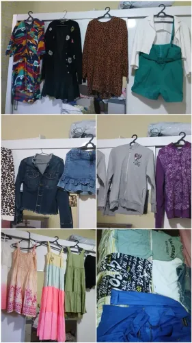 Lote roupas infantil 10 a 12 anos + 2 calçados n36
