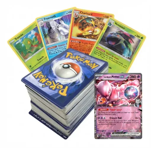 50 Cartas Originais Pokémon Com 3 Brilhantes