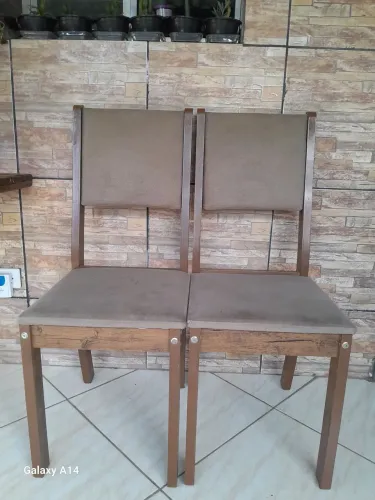 Vendo 2 cadeiras em suede em ótimo estado