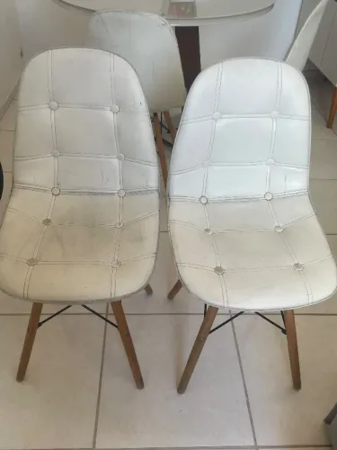 Jogo com 4 Cadeiras Eames Eiffel Estofadas