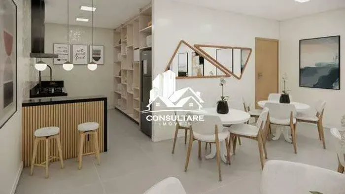 Apartamentos com 1 ou 2 dormitórios com lazer no bairro Biquinha em São Vicente - SP