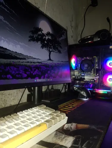 Setup Gamer Completo! PC Ryzen 5 5500 + RTX 3050 6GB + Monitor AOC 100Hz + Periféricos