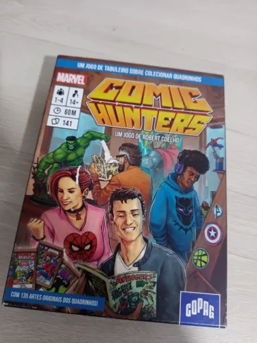 Boardgame - Marvel Comic Hunters - Lacrado com pequeno dano na caixa