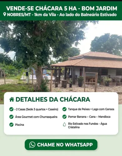 Chácara na Bom Jardim, Nobres MT