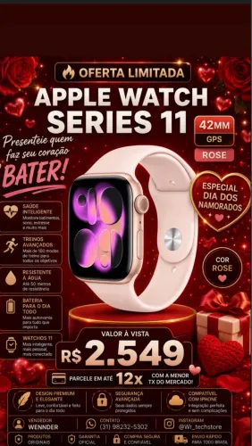 Apple Watch series 11 42MM GPS | LACRADO | ENTREGA GRÁTIS !!!