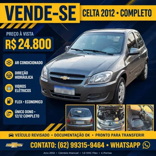 Chevrolet Celta Spirit/ LT 1.0 MPFI 8V Flexp. 5P 2012