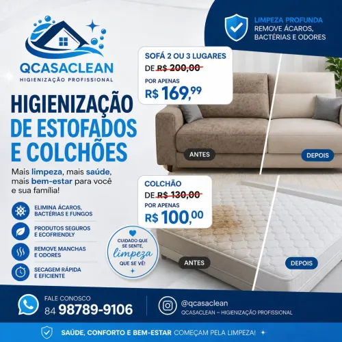 Lavagem a seco de sofá 