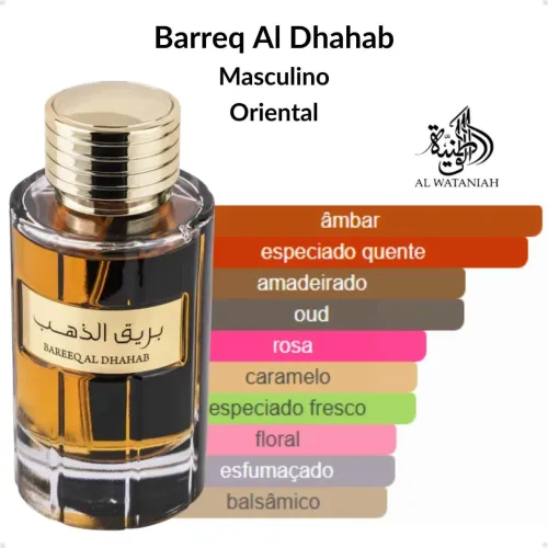 Perfume Árabe Bareeq Al Dhah ab Al Wataniah Eau de Parfum 80 de 100ml