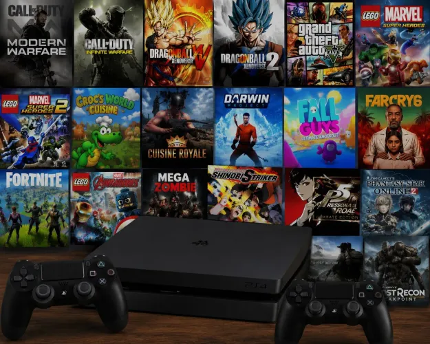 Vendo ps4 2 controle mas de 500$ em jogos vai td junto