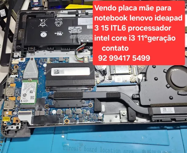 Placa mãe para notebook lenovo ideapad 3 15lTL6 i3 11°geração!!