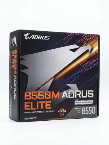 Placa-Mãe B550M AORUS ELITE AM4 Micro ATX DDR4 M.2 NVMe NOVO