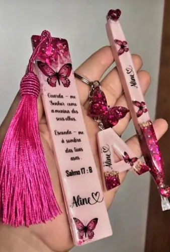 Kits Canetas personalizada em resina recarregável