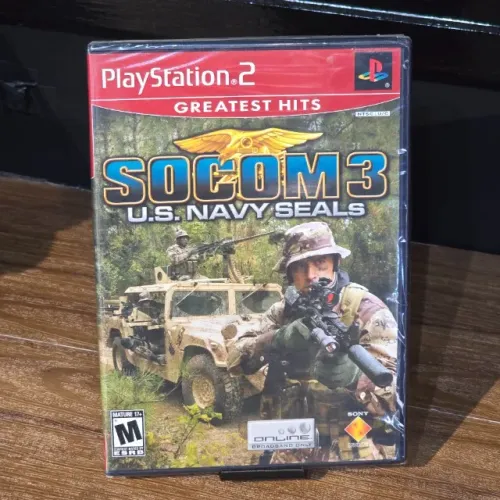 Jogo Socom 3 US Navy Seals Greatest Hits PS2 Original Americano Lacrado