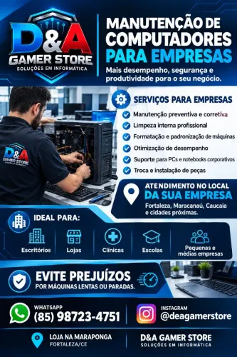 Manutenção de Computadores para Empresas em Fortaleza