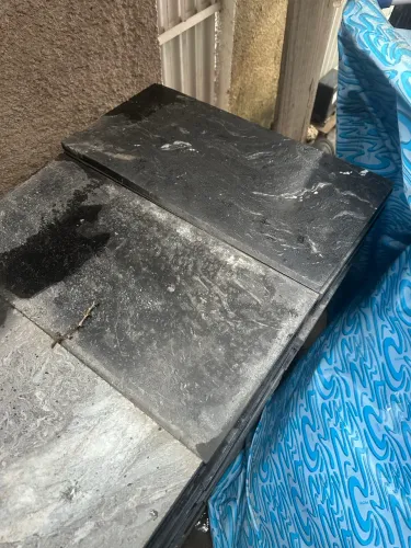 25m2 de granito preto escovado