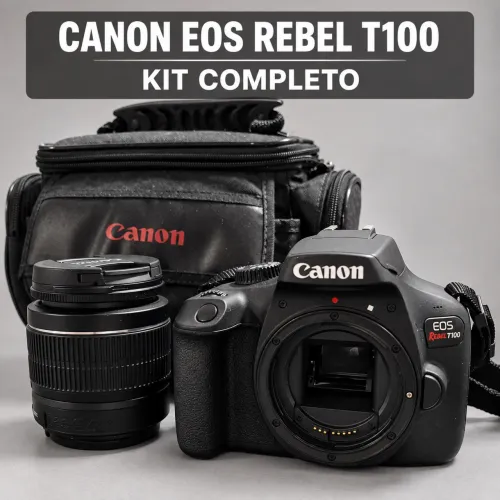 Canon EOS Rebel T100 com lente