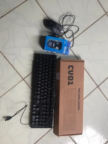 Vendo teclado semi mecânico e mouse gamer
