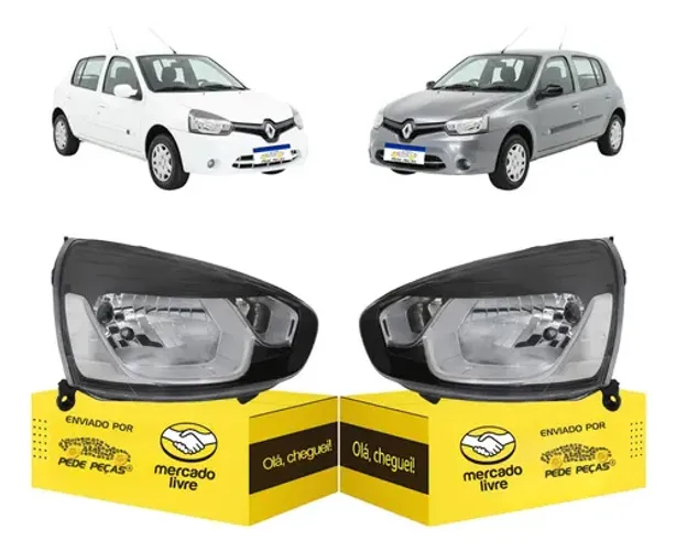 Farol Sinaleira Renault Clio 2013 2014 2015 2016 Novo Par Ambos Lados