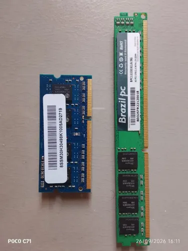 Memórias DDR3 de PC e NOTEBOOK