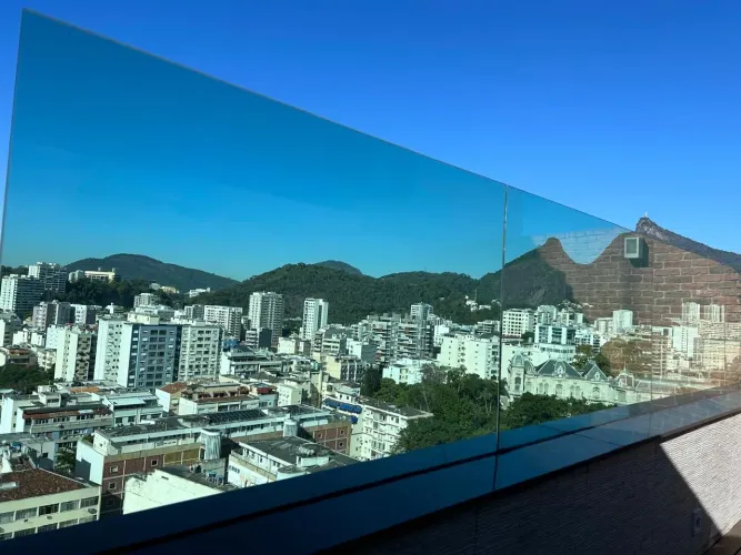 Vidraça verde laminado 10mm 4 peças!