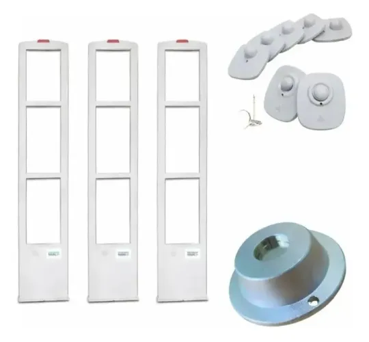 Kit Antifurto Usado Completo 3 Antenas + 1000 Etiquetas + Desacoplador