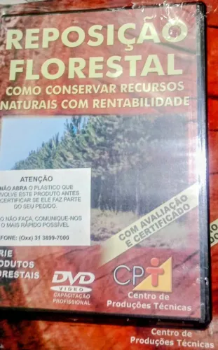 Curso DVD + livro Reposição Florestal Como Conservar Recursos Naturais com Rentabilidade