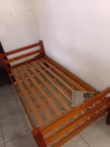 Cama beliche seminova sem colchão