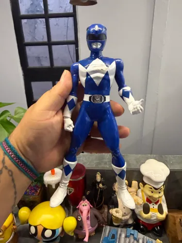 Boneco power ranger azul