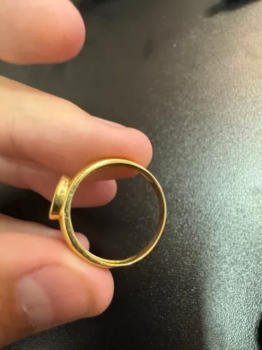 Anel ouro 18k 2,46g (com pedra ou sem)