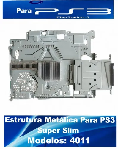 Carcaça metálica superior e inferior Ps3 Super Slim CECH-4011B