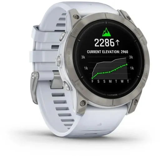 Relógio GPS Garmin Epix Pro (Gen 2) Sapphire Edition 51mm 010-02804-10 Titanium/Whitestone