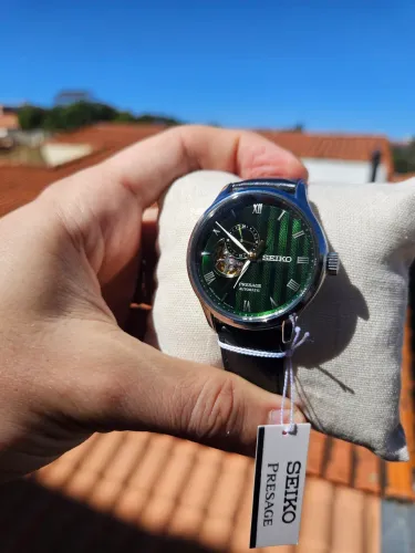 Relógio Seiko Presage Zen Garden Verde Automático - Garanti