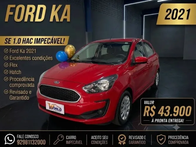 Ford KA 1.0 Se/se Plus Tivct Flex 5P 2021