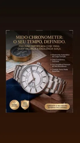 RELÓGIO MIDO BELLUNA GENT CHRONOMETER 
