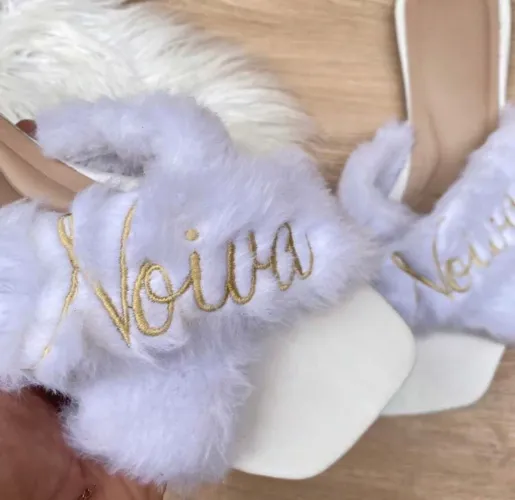 SANDÁLIA PANTUFA NOIVA