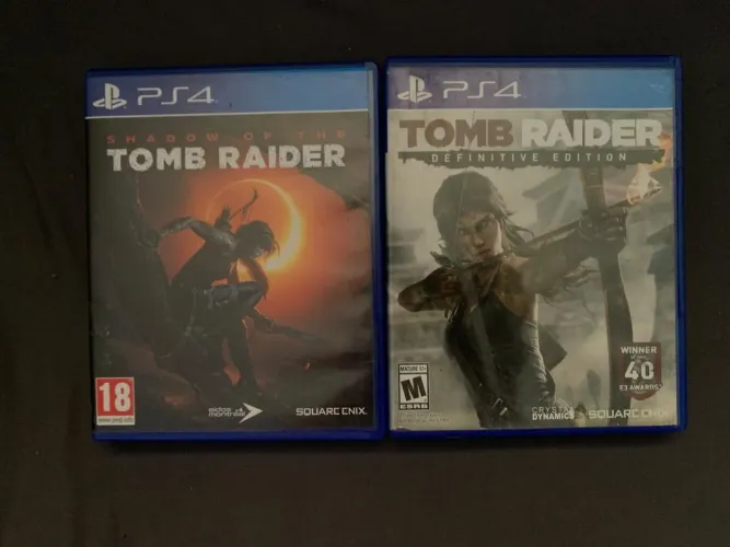 Combo 2 Jogos Tomb Raider PS4 - Shadow + Definitive Edition (usados)