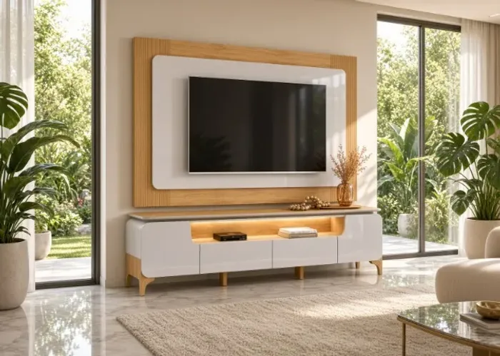 Conjunto Rack e Painel Alicia 2,20cm (NOVO A PRONTA ENTREGA)