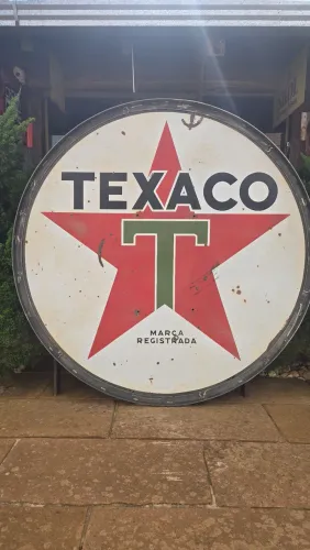 Placa antiga Texaco