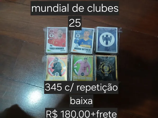 Lote 345 figurinhas mundial de clubes 2025