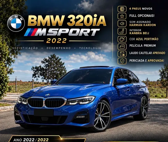 BMW 320I A 2.0 TB M Sport Activeflex 16V 4P 2022