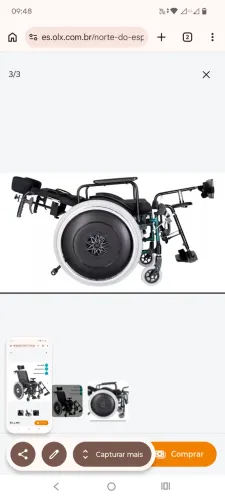 Cadeira de rodas nova Ortomobil MA3R L40xP40xA40